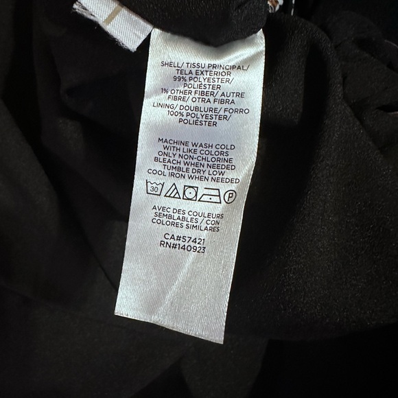 LOFT Women’s Black Floral Midi Skirt Velvet Waistband Size Small - Picture 10 of 10